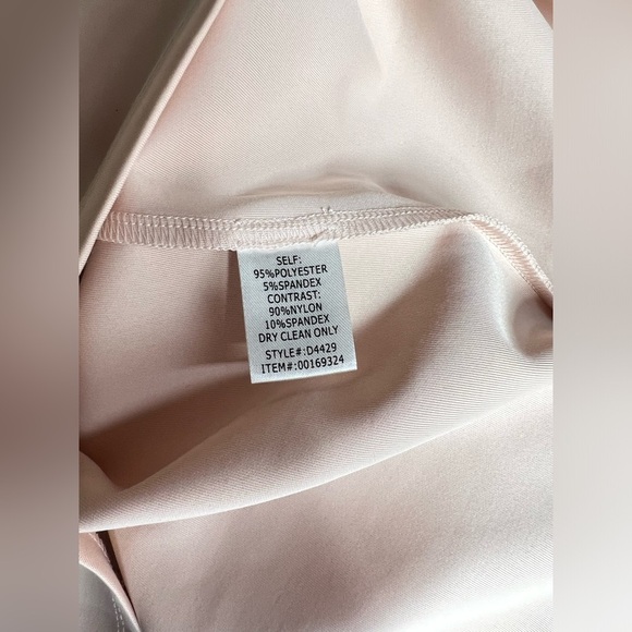 FOREVER 21 Blush pink sheer top bodycon midi dress size M - Picture 10 of 14